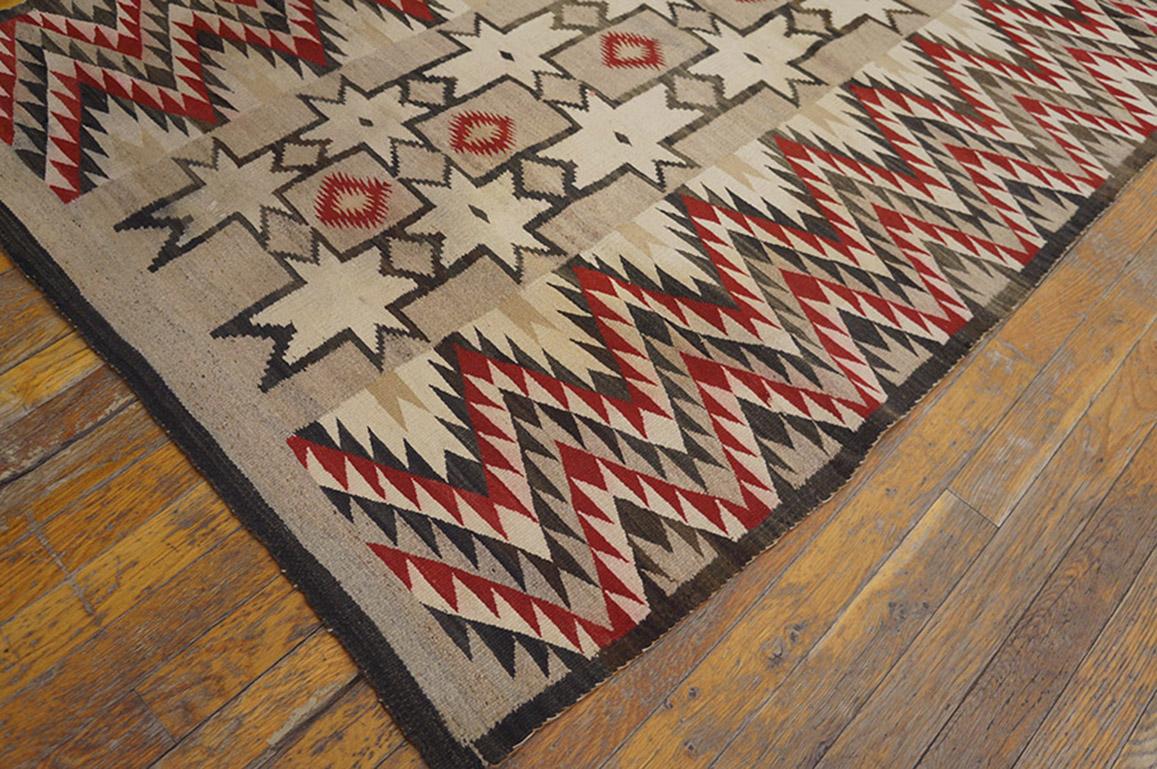 Hand-Knotted Early 20th Century American Navajo Carpet ( 3'8