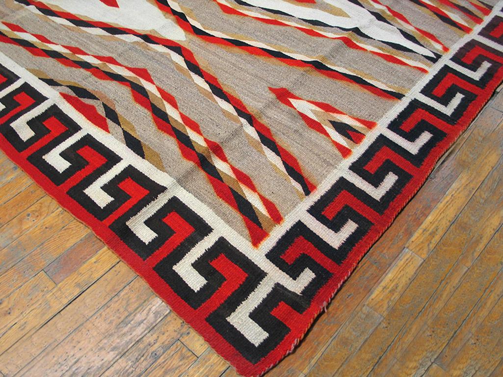 1920s American Navajo Carpet ( 10' x 11' - 305 x 335 ) In Good Condition In New York, NY