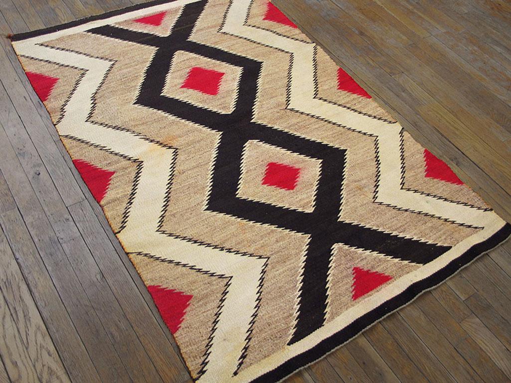 Early 20th Century American Navajo Carpet ( 3'3