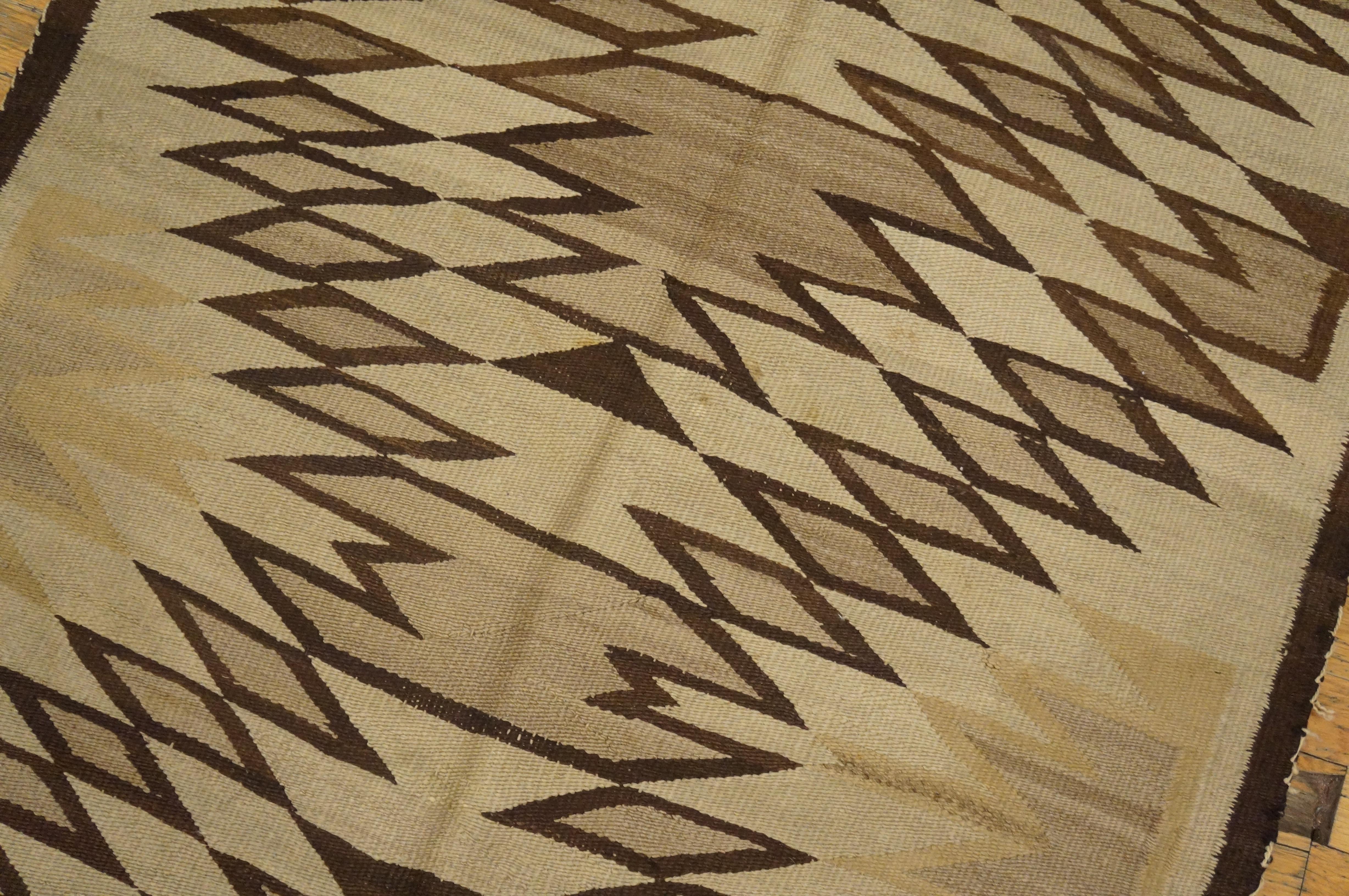 Wool Early 20th Century American Navajo Carpet ( 3'9
