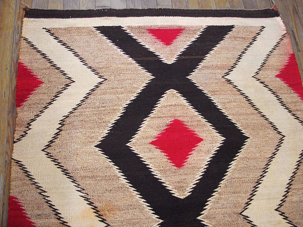 Wool Early 20th Century American Navajo Carpet ( 3'3