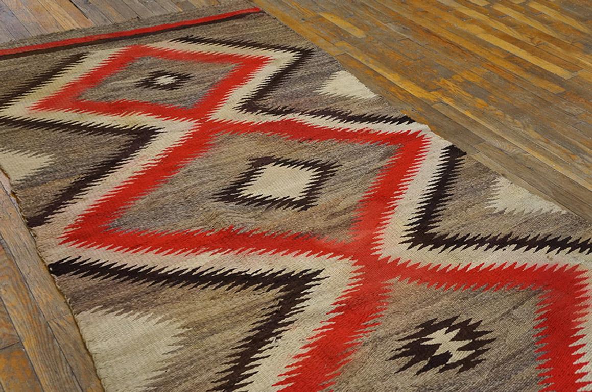 Woven Early 20th Century American Navajo Carpet ( 3'10
