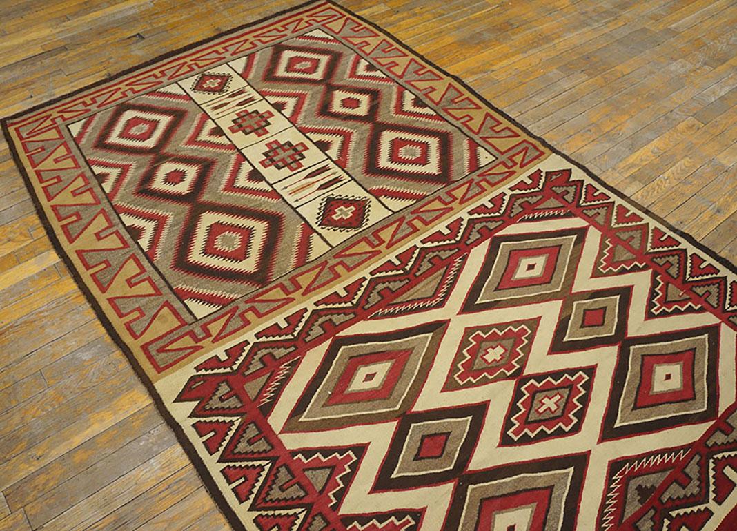 Early 20th Century American Navajo Carpet ( 4'9