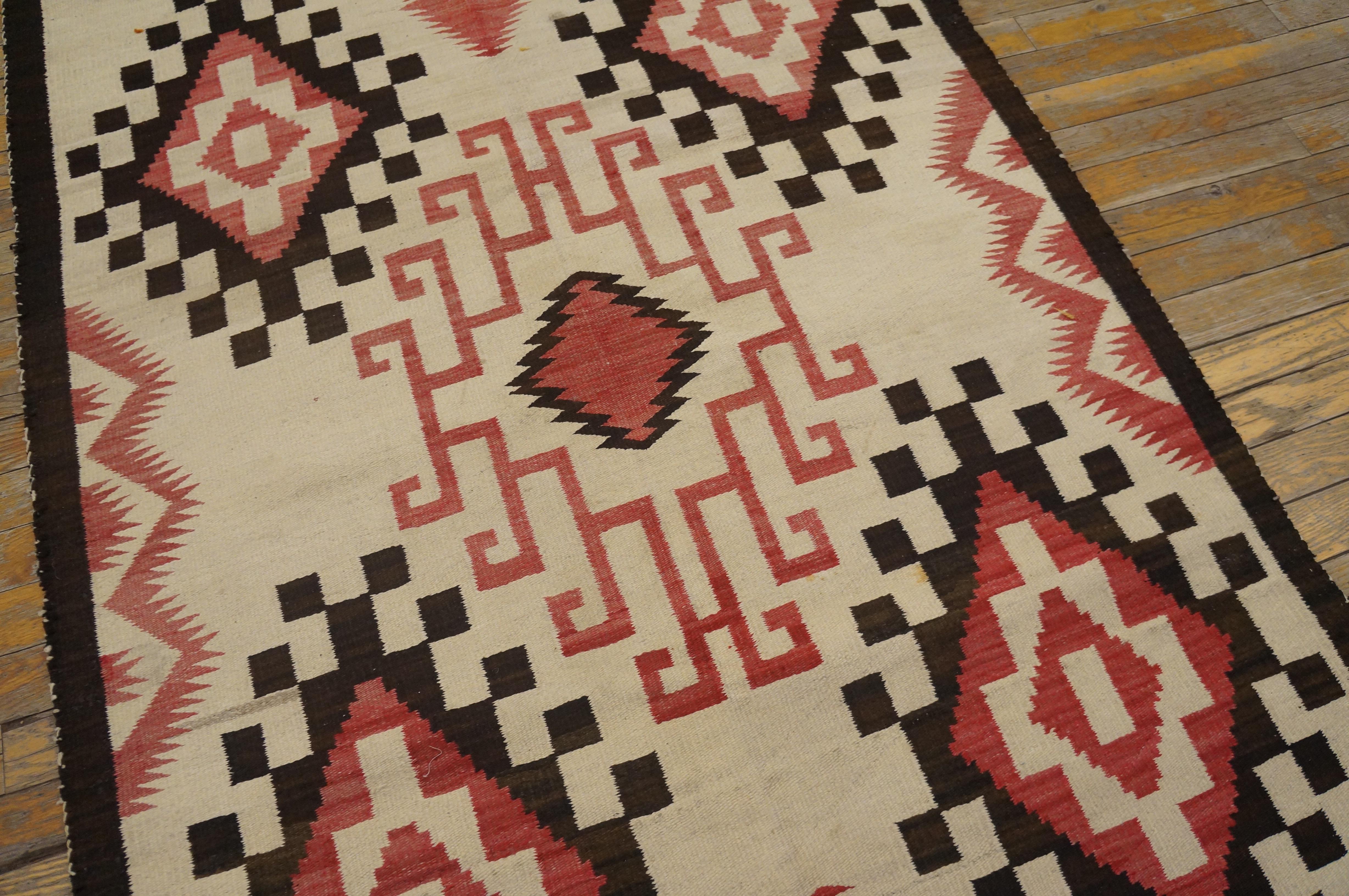 Wool Antique Navajo Rug 3'5