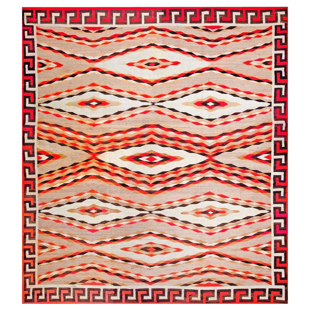 1920s American Navajo Carpet ( 10' x 11' - 305 x 335 )