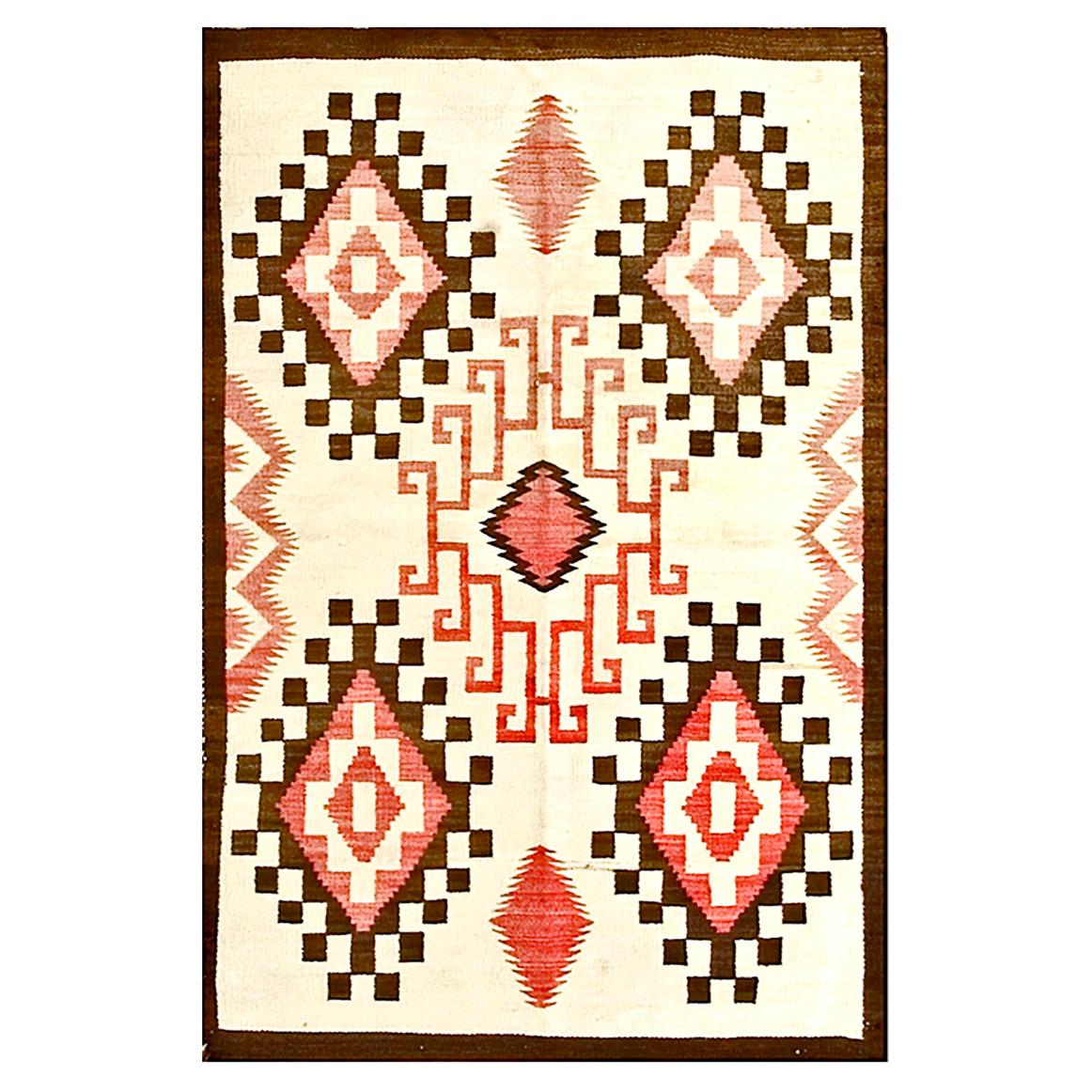 Tapis Navajo américain des années 1930  ( 3'5" x 4'5" - 104 x 163 )
