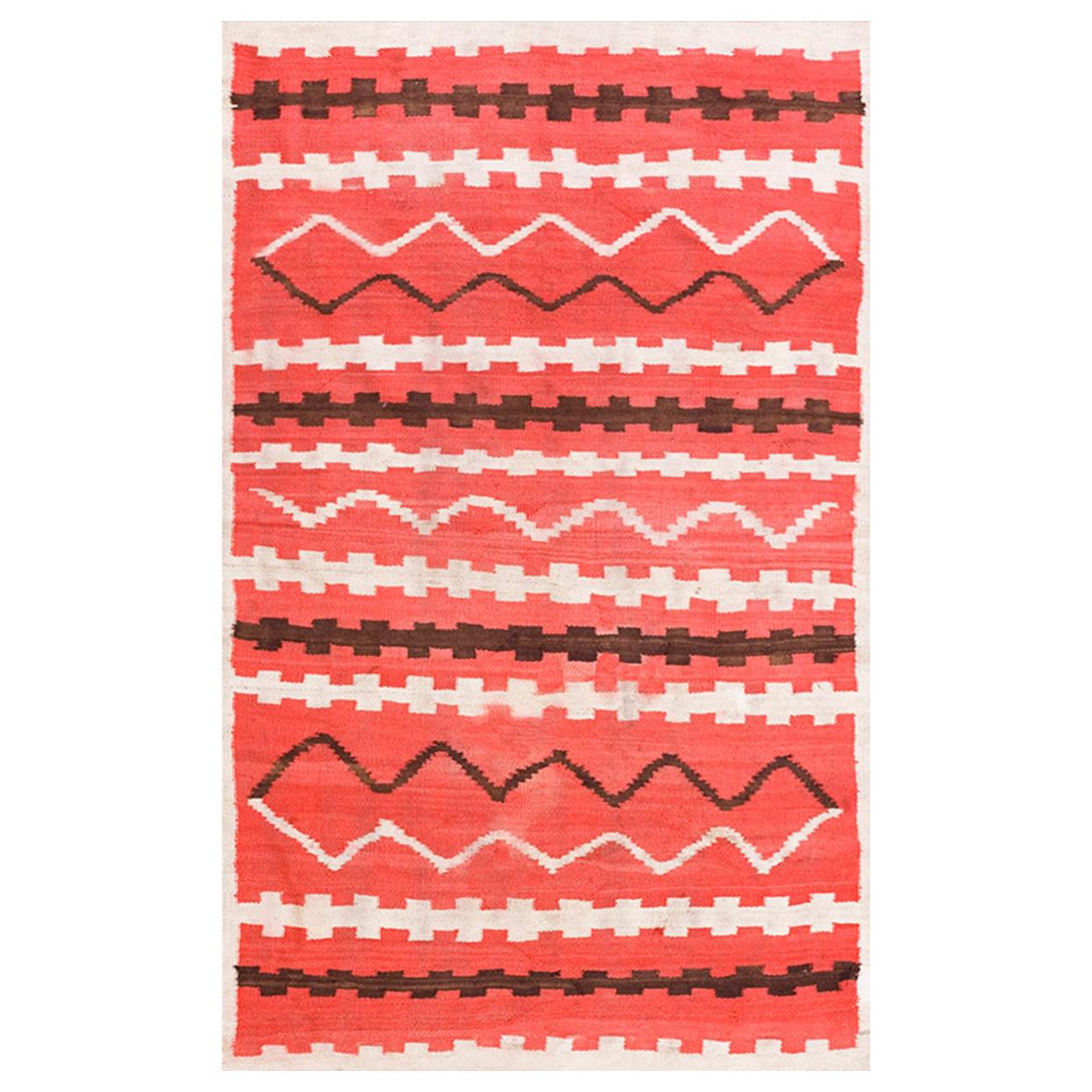 Période transitoire du 19e siècle  Tapis Navajo ( 4'4" x 7'2' - 132 x 218 )