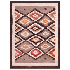 Tapis Navajo ancien de 3'4" x 4'3"