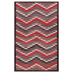 Antique Early 20th Century American Navajo Carpet ( 3'9" x 6'4" - 114 x 193 )