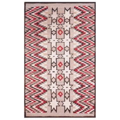 Antique Early 20th Century American Navajo Carpet ( 3'8" x 5'10" - 112 x 178 )