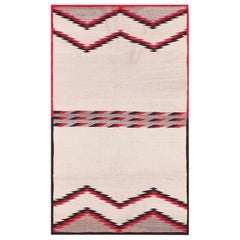 Alfombra Navajo Americana de Silla de montar de principios del siglo XX ( 2'8" x 4'4"- 81 x 132 )