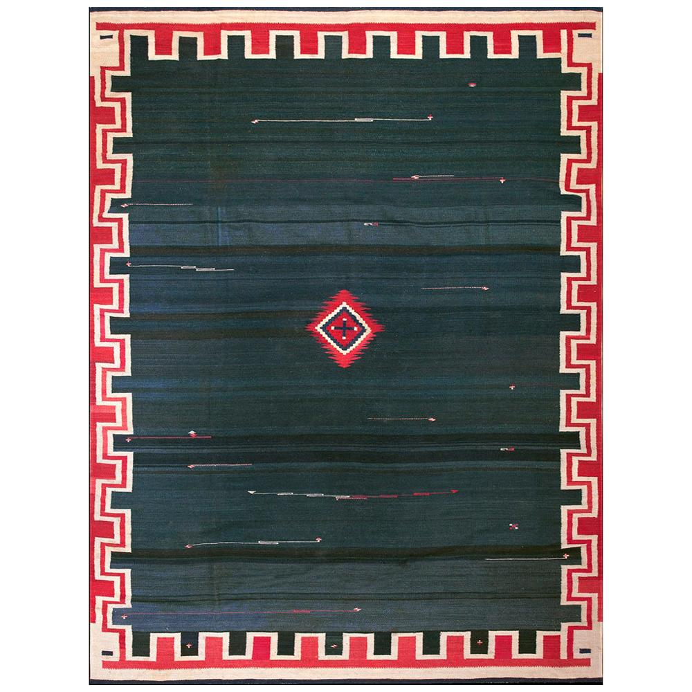 1930s Navajo - Rio Grande Carpet ( 7'8" x 10'2" - 233 x 309 cm) For Sale