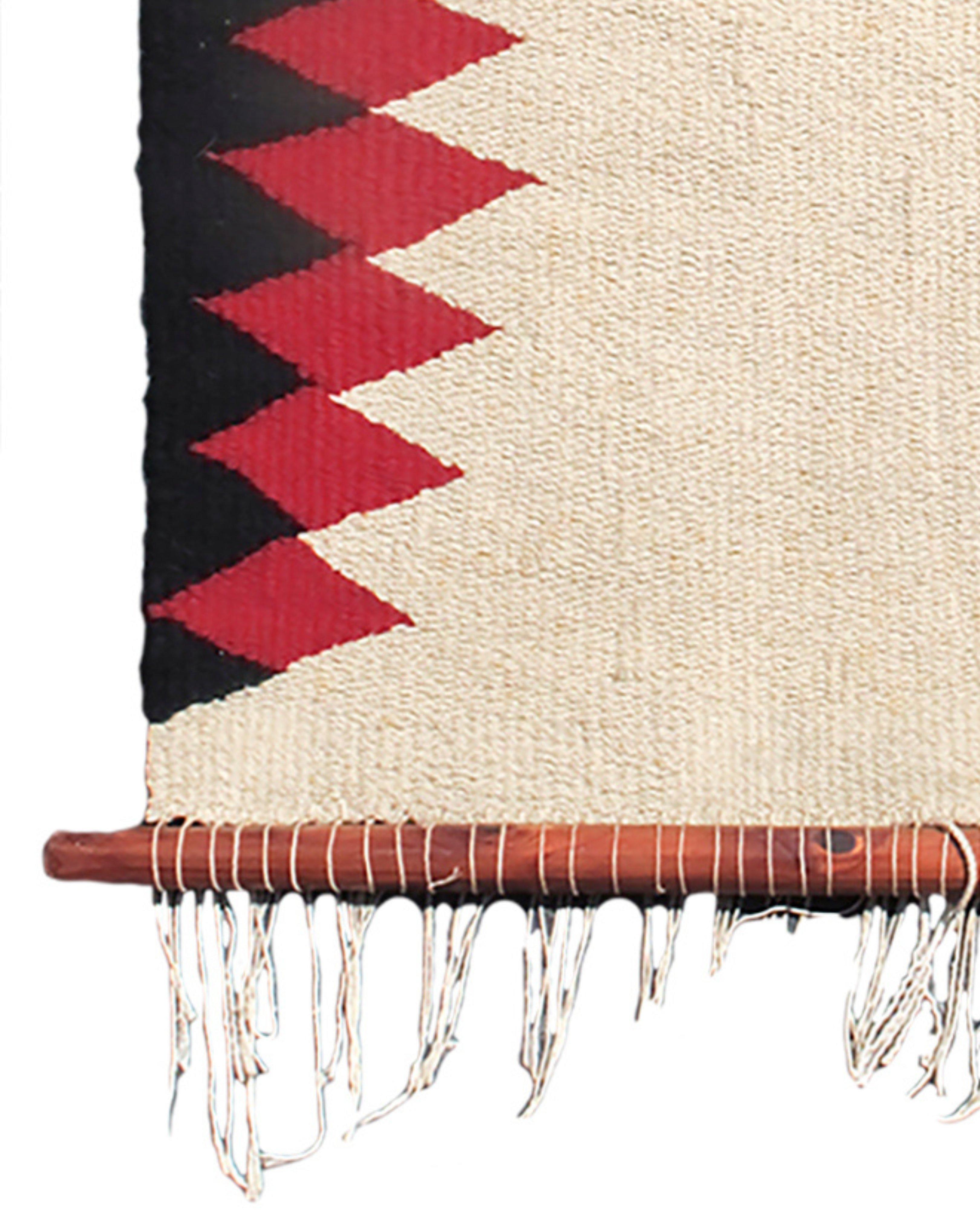 Hand-Knotted Antique Navajo Rug, Mid-20th century For Sale