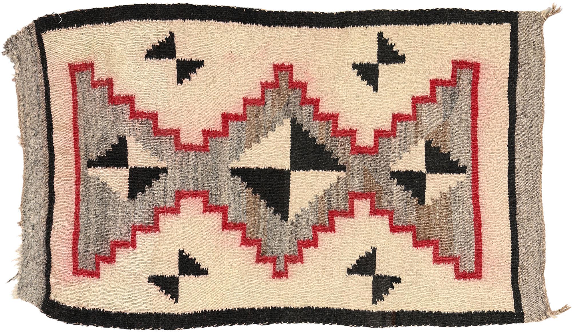 Tapis Navajo ancien, textile amérindien en vente 3