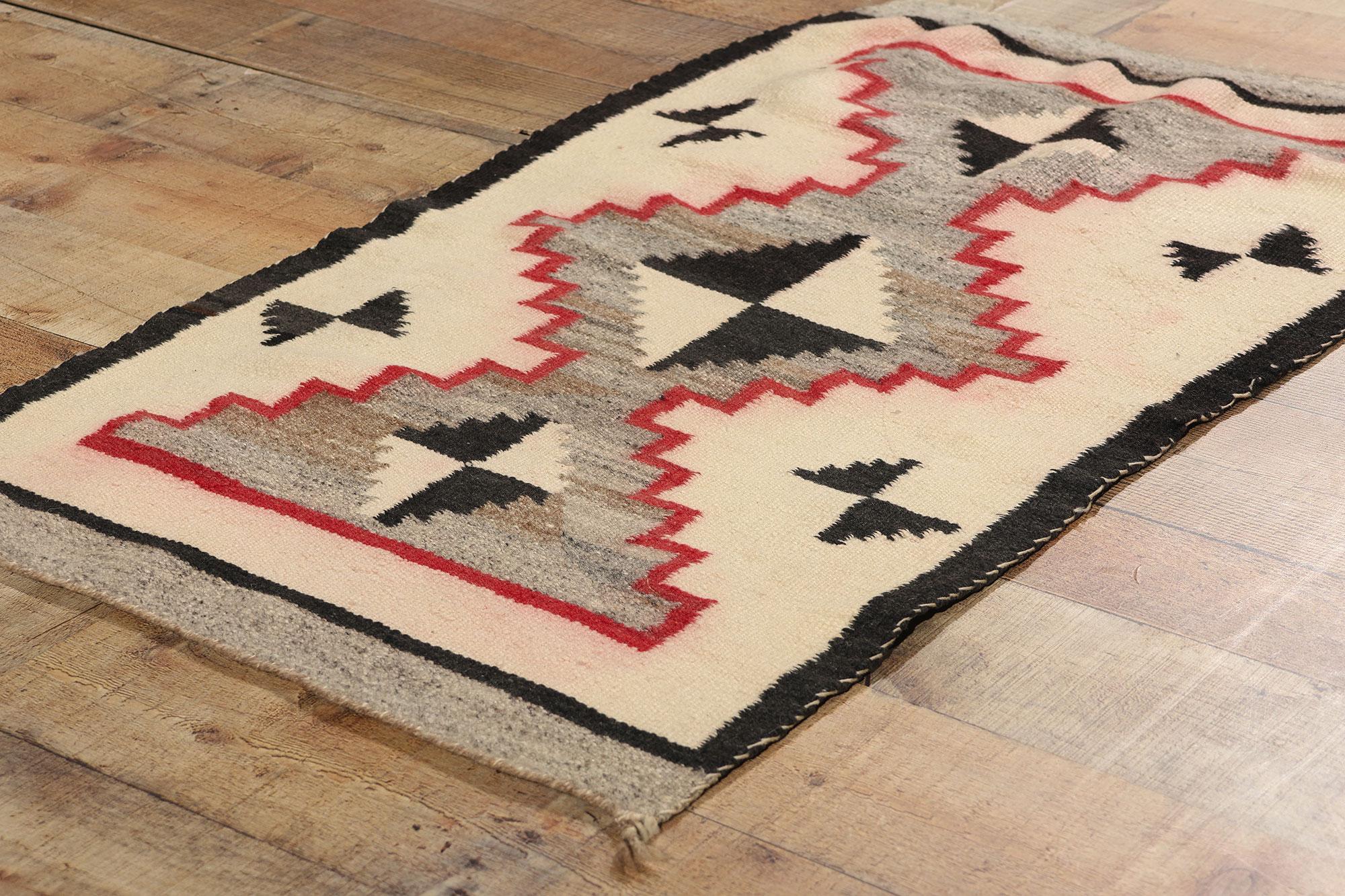 Antique Navajo Rug, Native American Textile For Sale 1