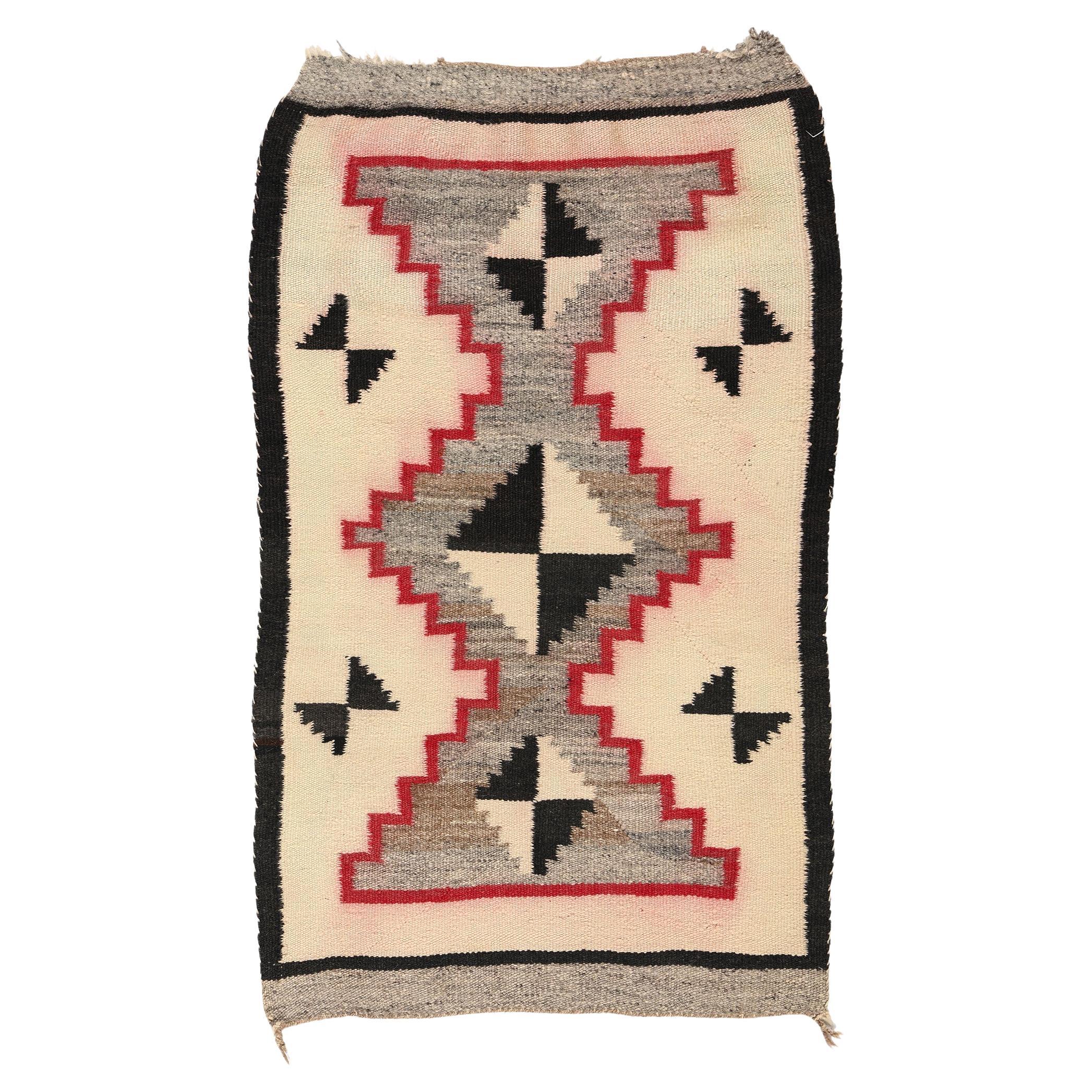Tapis Navajo ancien, textile amérindien en vente