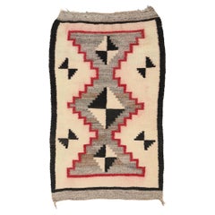 Tapis Navajo ancien, textile amérindien