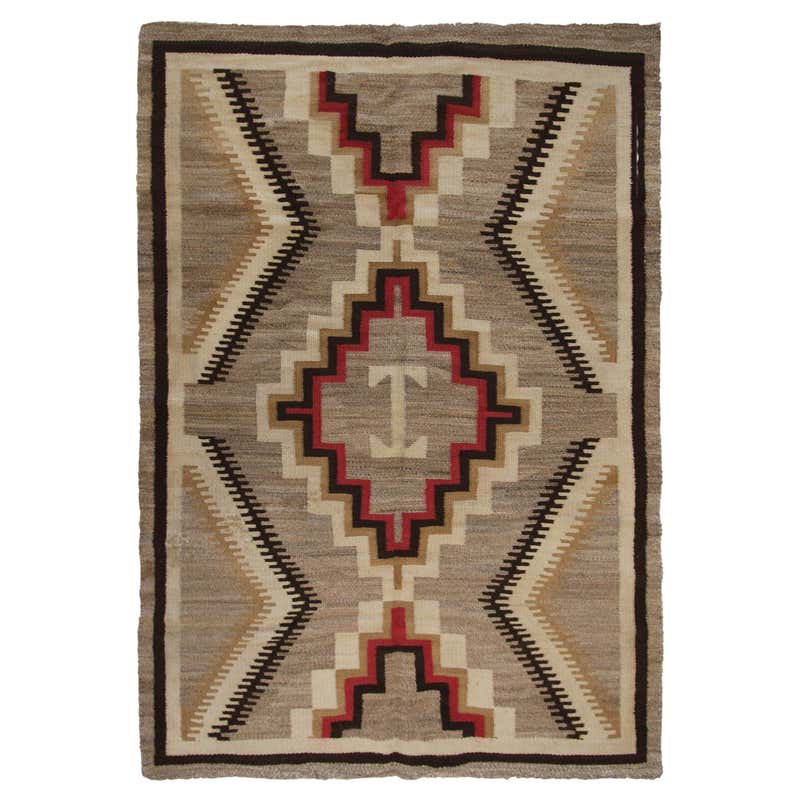 Large Navajo Crystal Area Weaving, circa 1920 For Sale at 1stDibs