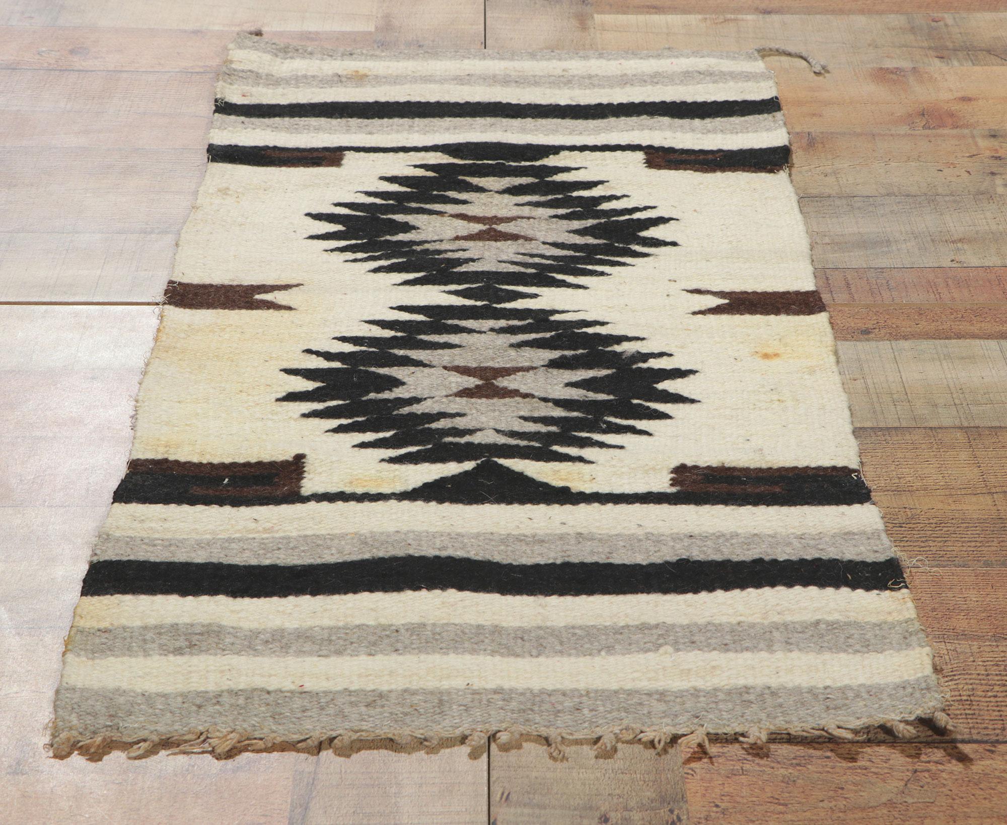 Wool Antique Navajo-Style Rug, Southwest Modern Desert & Contemporary Santa Fe For Sale