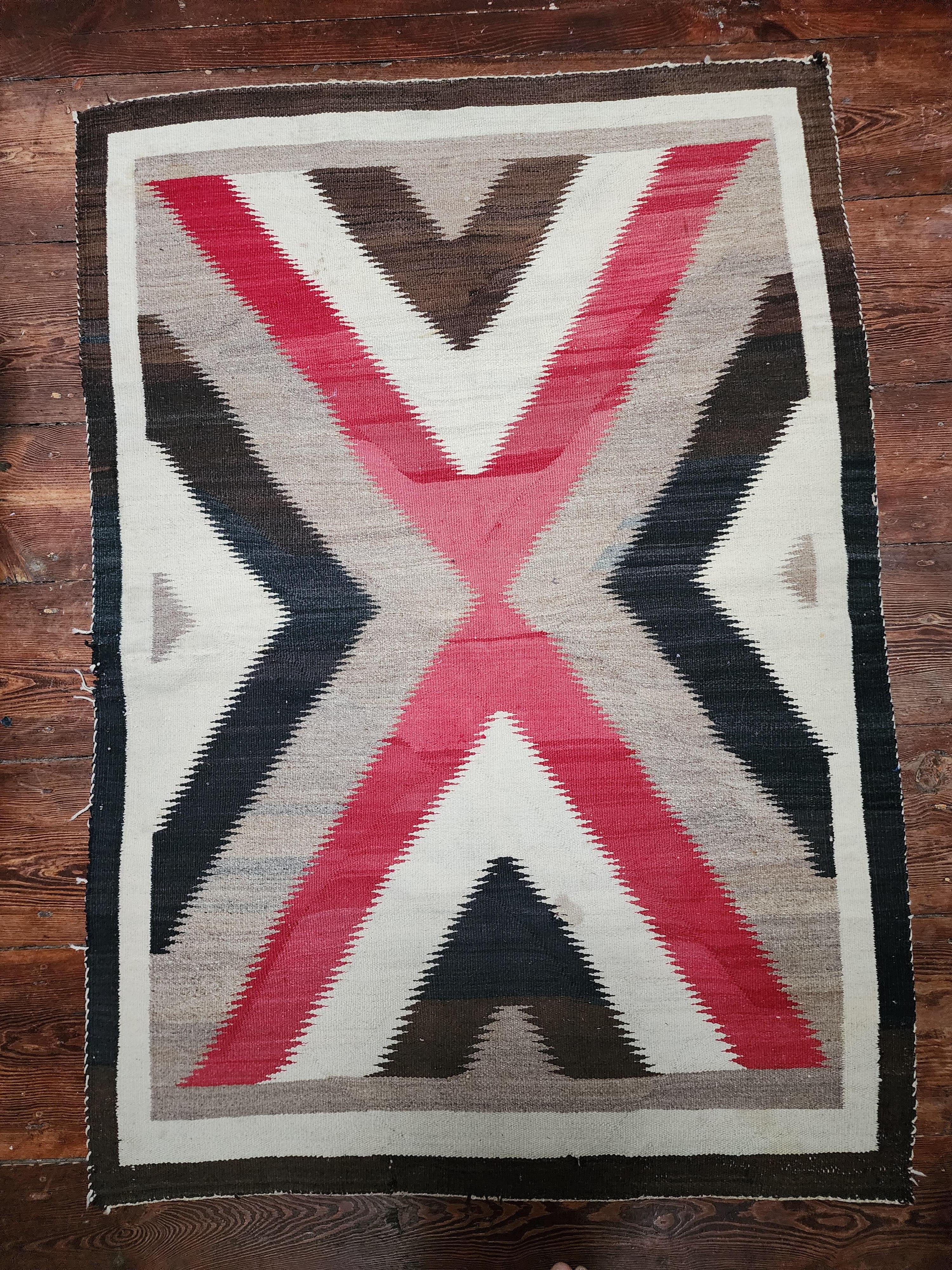 Hand-Crafted Antique Navajo Weaving 1890 For Sale