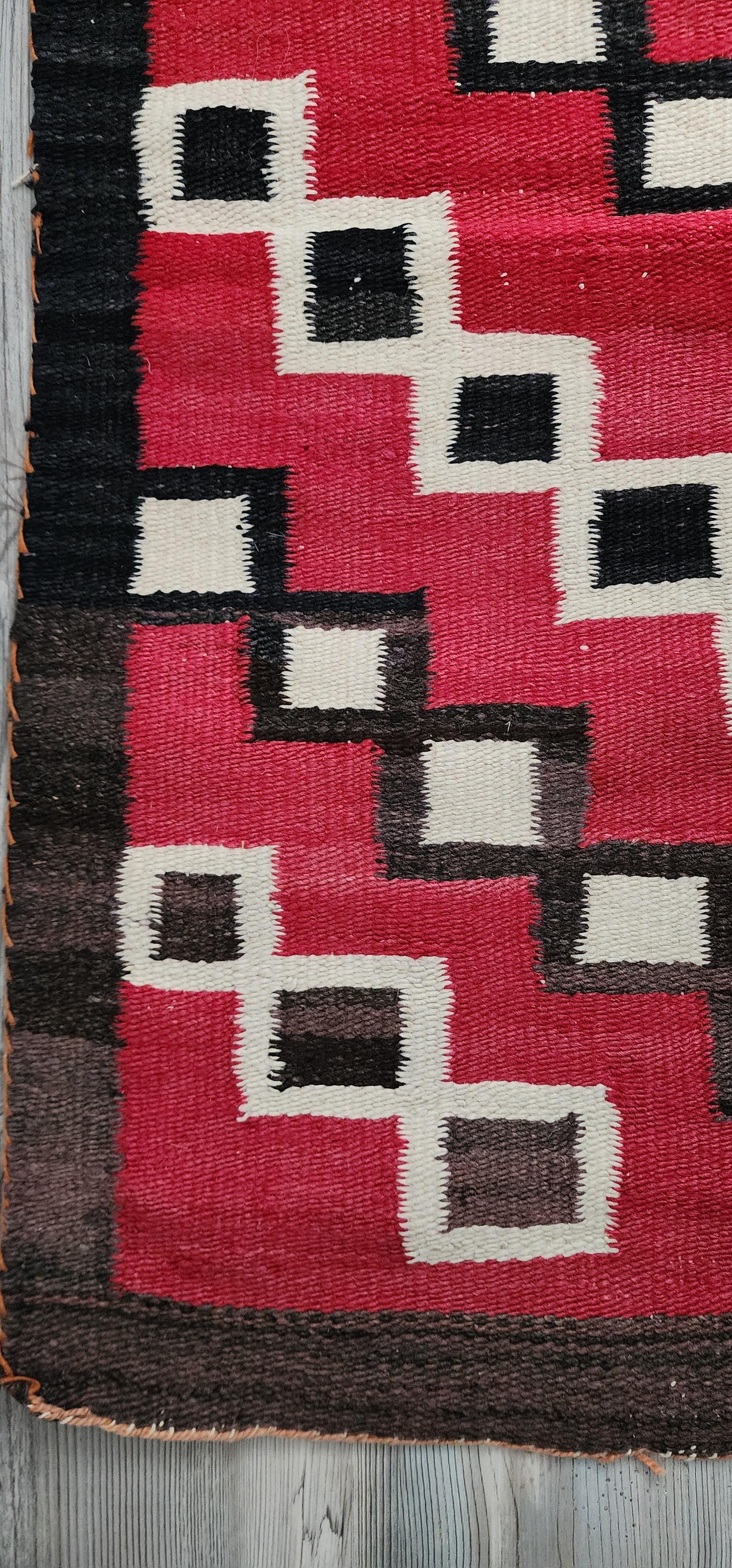 Hand-Crafted Antique Navajo Weaving Circa 1890 For Sale