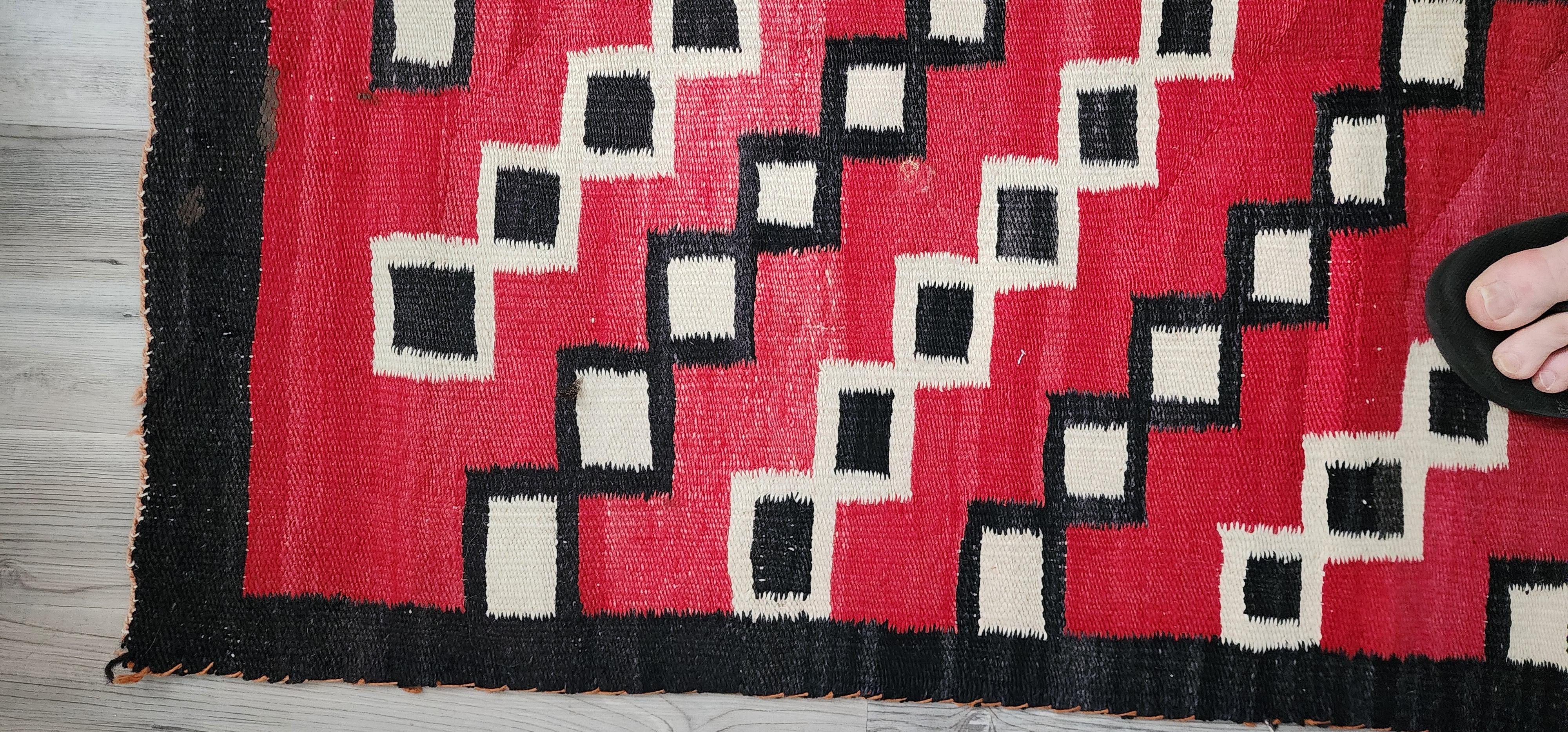 Wool Antique Navajo Weaving Circa 1890 For Sale