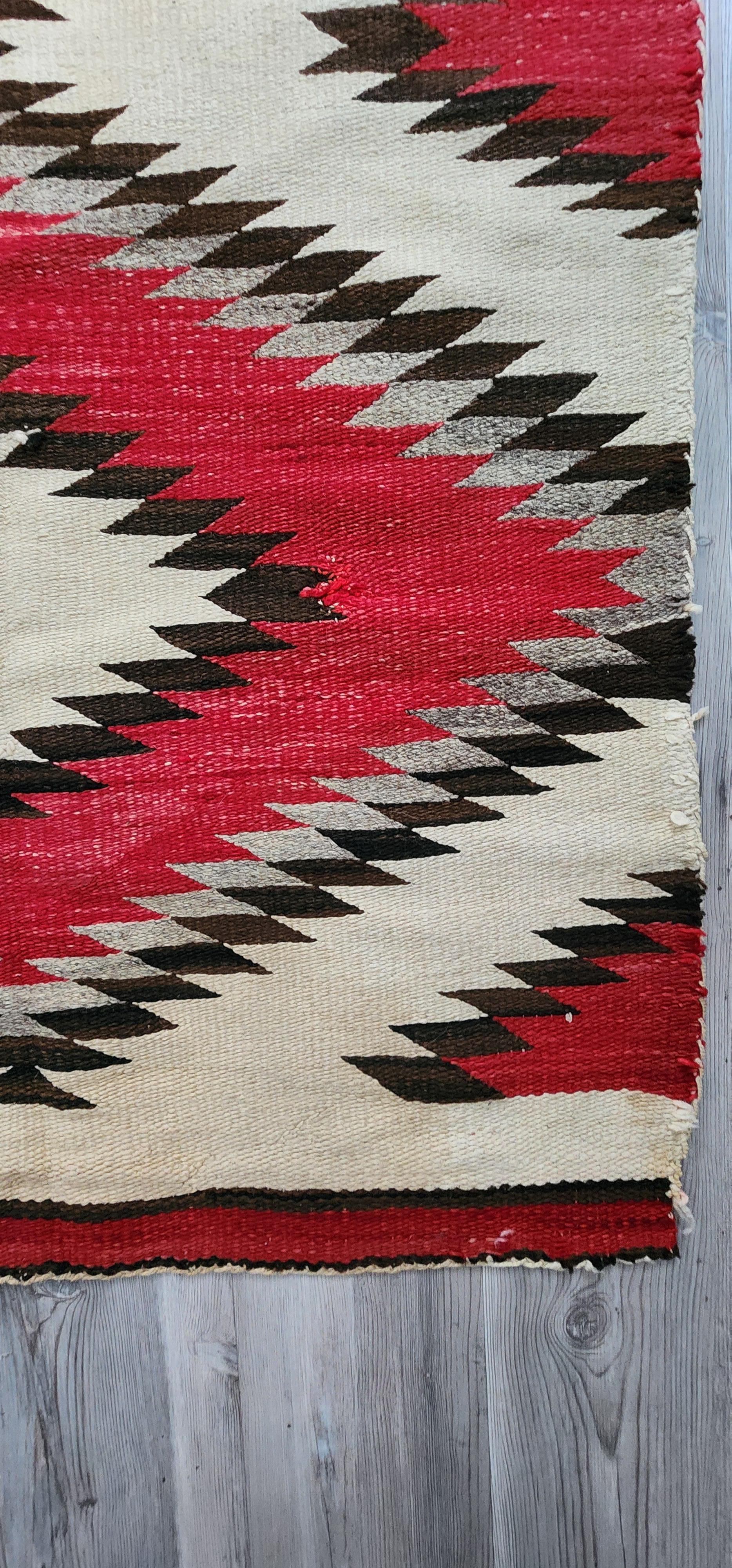 Wool Antique Navajo Weaving Circa 1910 For Sale