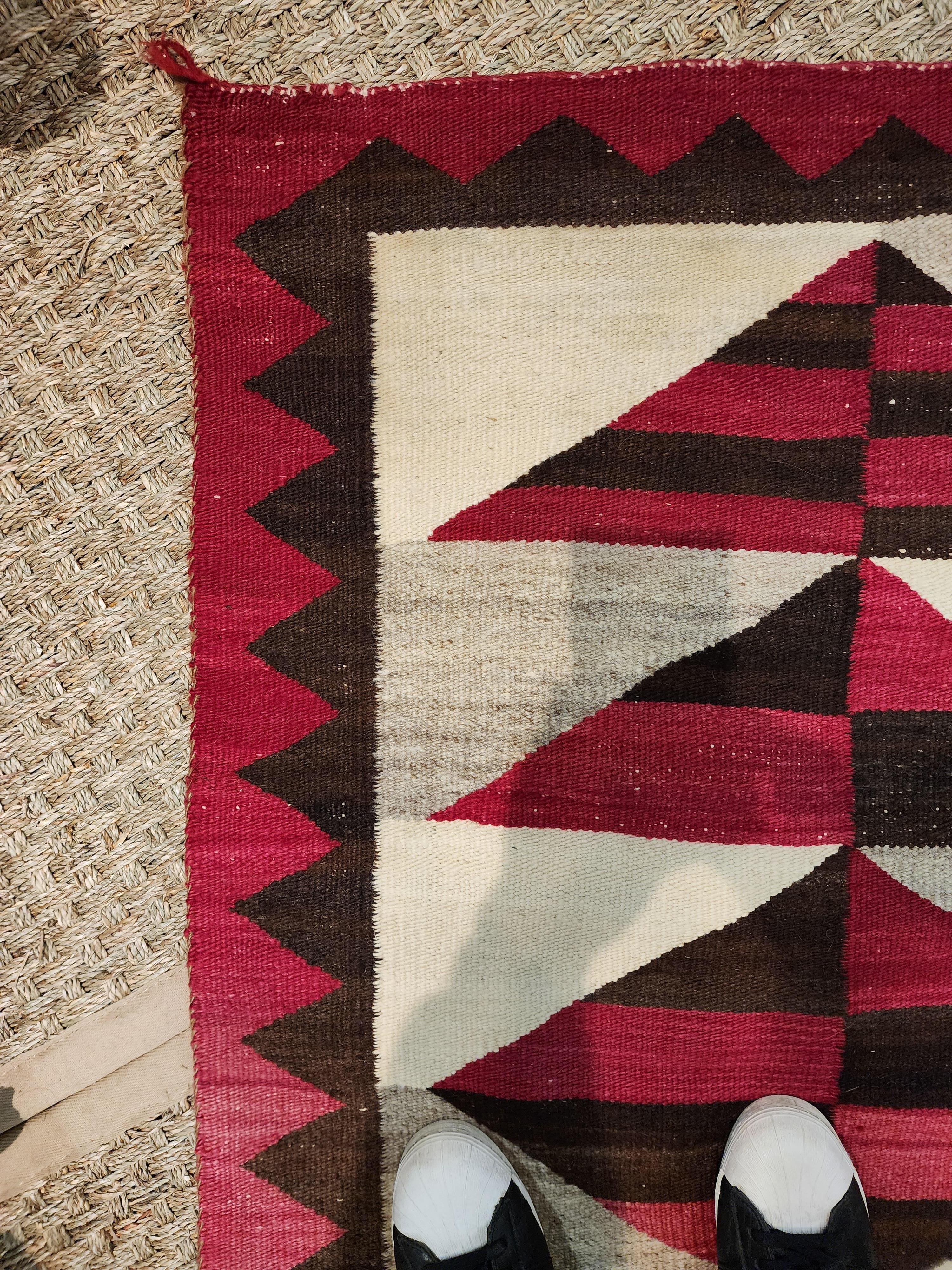 American Antique Navajo Weaving Late 19th Century