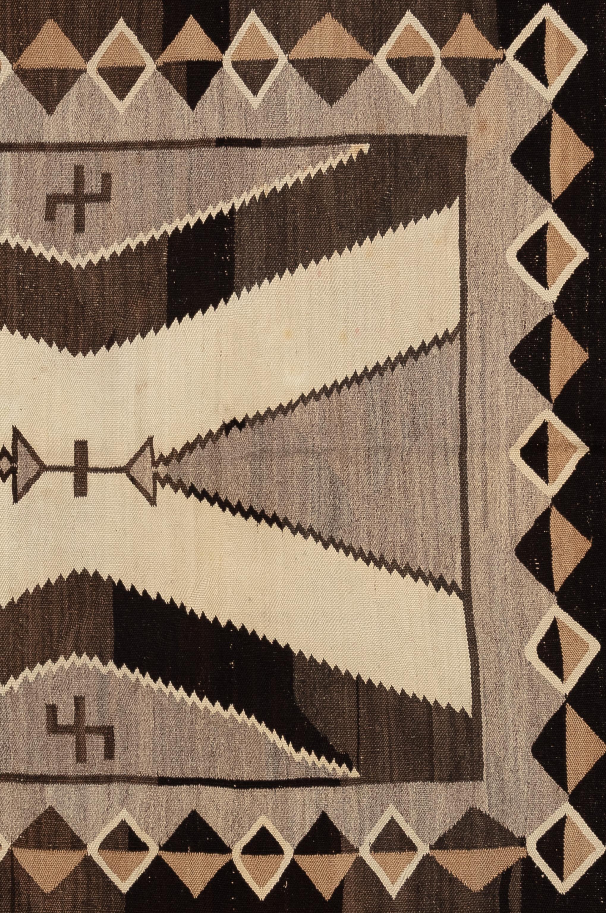 Americano Antico ceppo Navajo che vortica Circa 1920 in vendita