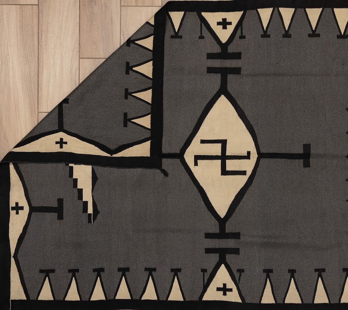Hand-Woven Antique Navajo Whirling Logs For Sale