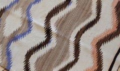 Antique Navajo with Gray, Ivory, Soft Pink and Blue Accents c.1910