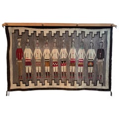 Antique Navajo Yei Rug