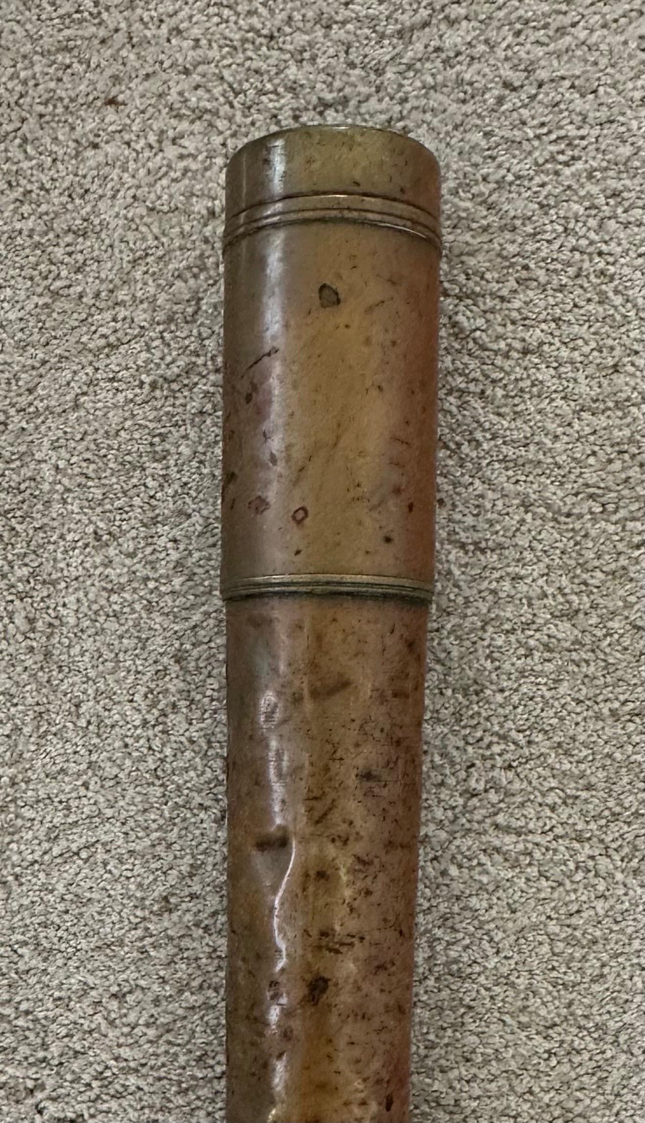 Antico telescopio navale marittimo in ottone di Kelvin White & Hutton per la USS Cheyenne in vendita 5