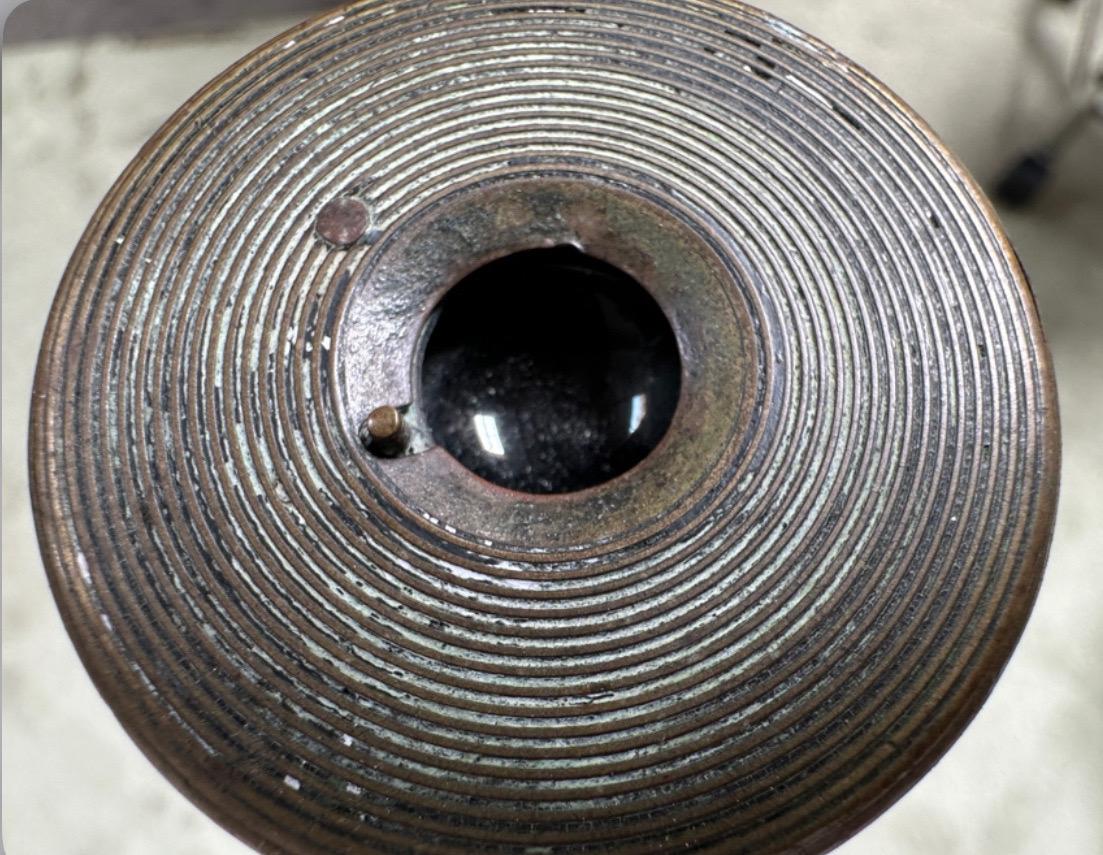 Antico telescopio navale marittimo in ottone di Kelvin White & Hutton per la USS Cheyenne in vendita 11