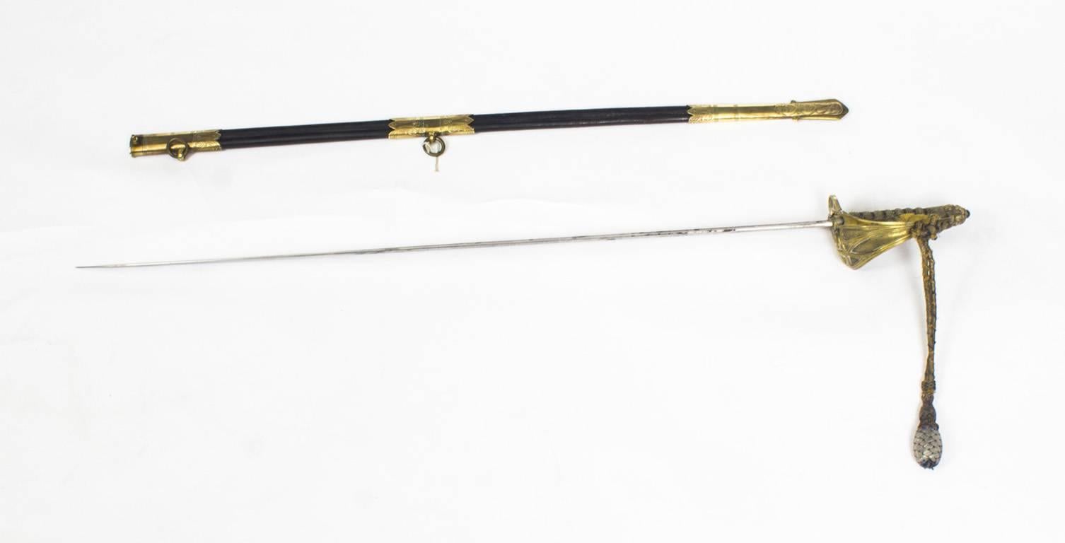 Antique Naval Officers Sword by Wilkinson, Shagreen, circa 1897 5