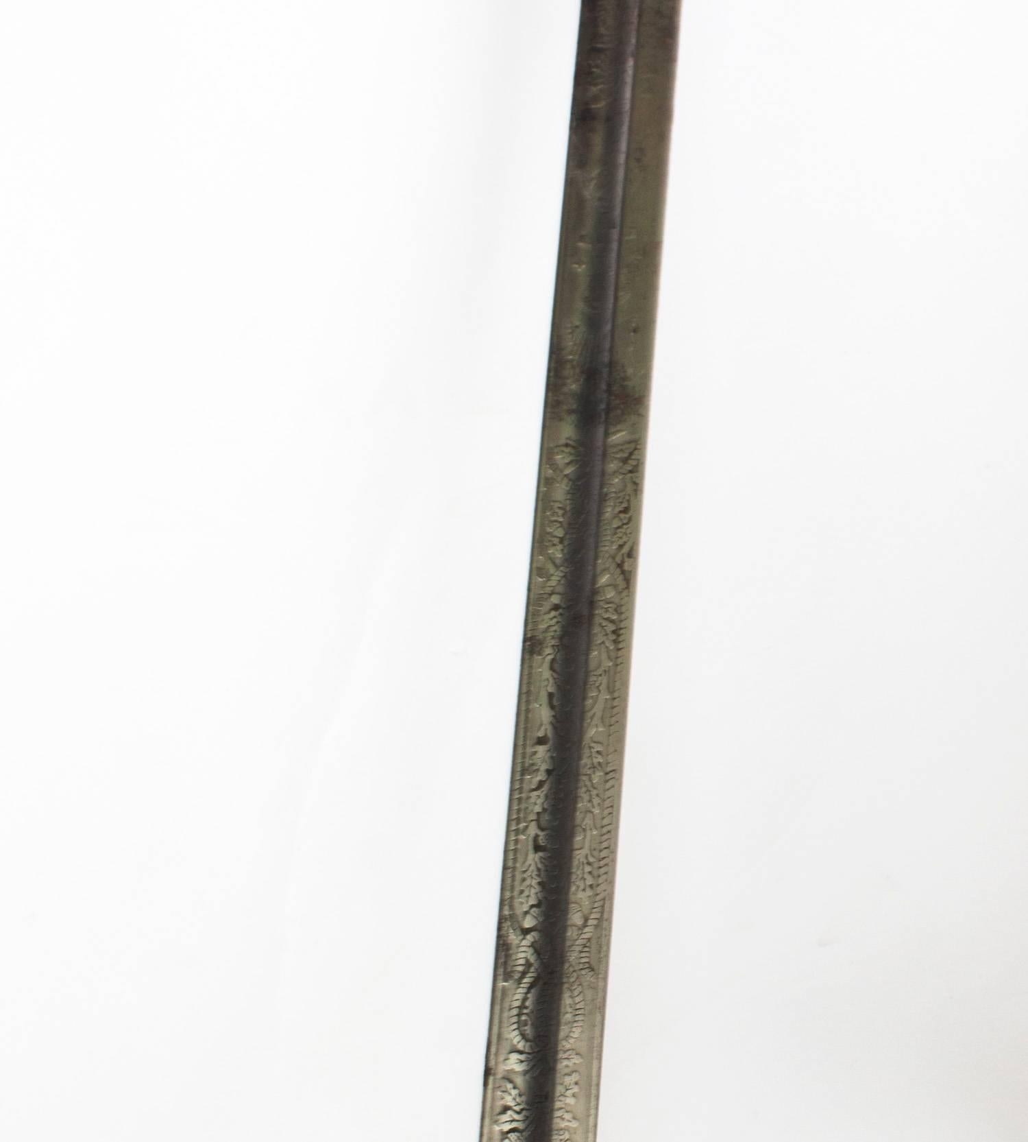 Antique Naval Officers Sword by Wilkinson, Shagreen, circa 1897 8