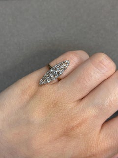 Antique Navette Diamond Ring