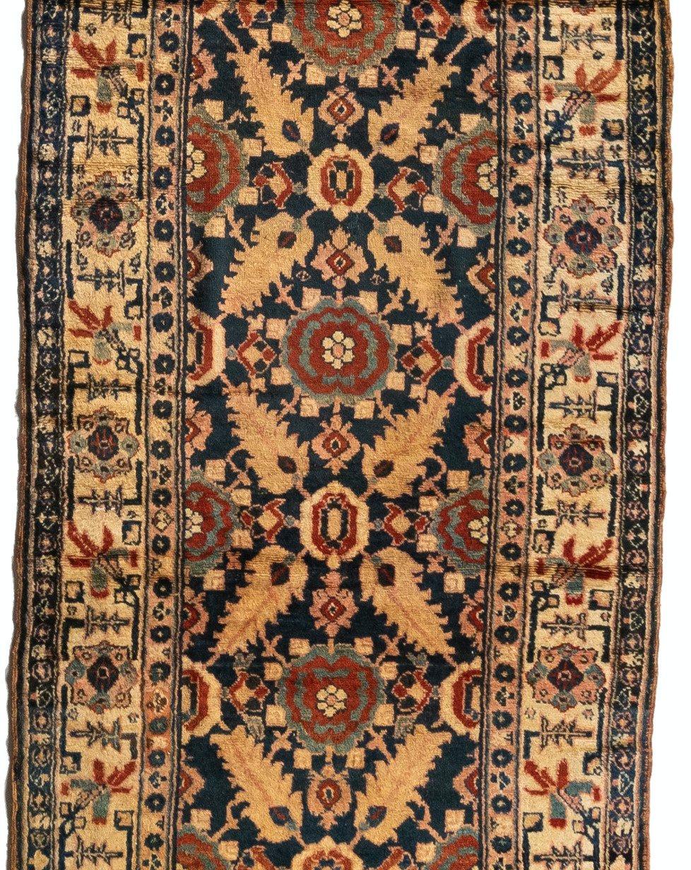“Northwest” refers to a diverse group of antique Persian rugs in myriad weaving villages and encampments that during the 19th century occupied an expansive wilderness area west of Tehran, north of Bijar, and south of Tabriz. These villages borrowed