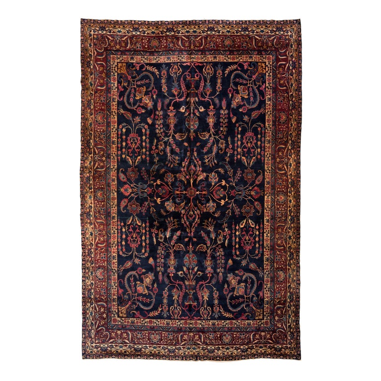 Tapis persan ancien à motif Zanjan En vente sur
