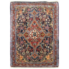 Antique Navy Jozan Sarouk Rug