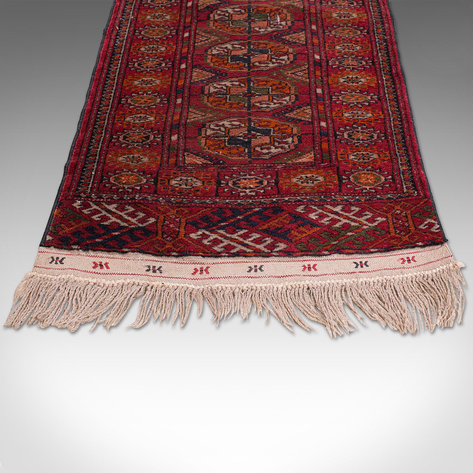 Antique Near Pair, Bokhara Rugs Turkoman Tekke Carpet, Wall Covering, circa 1910 For Sale 5