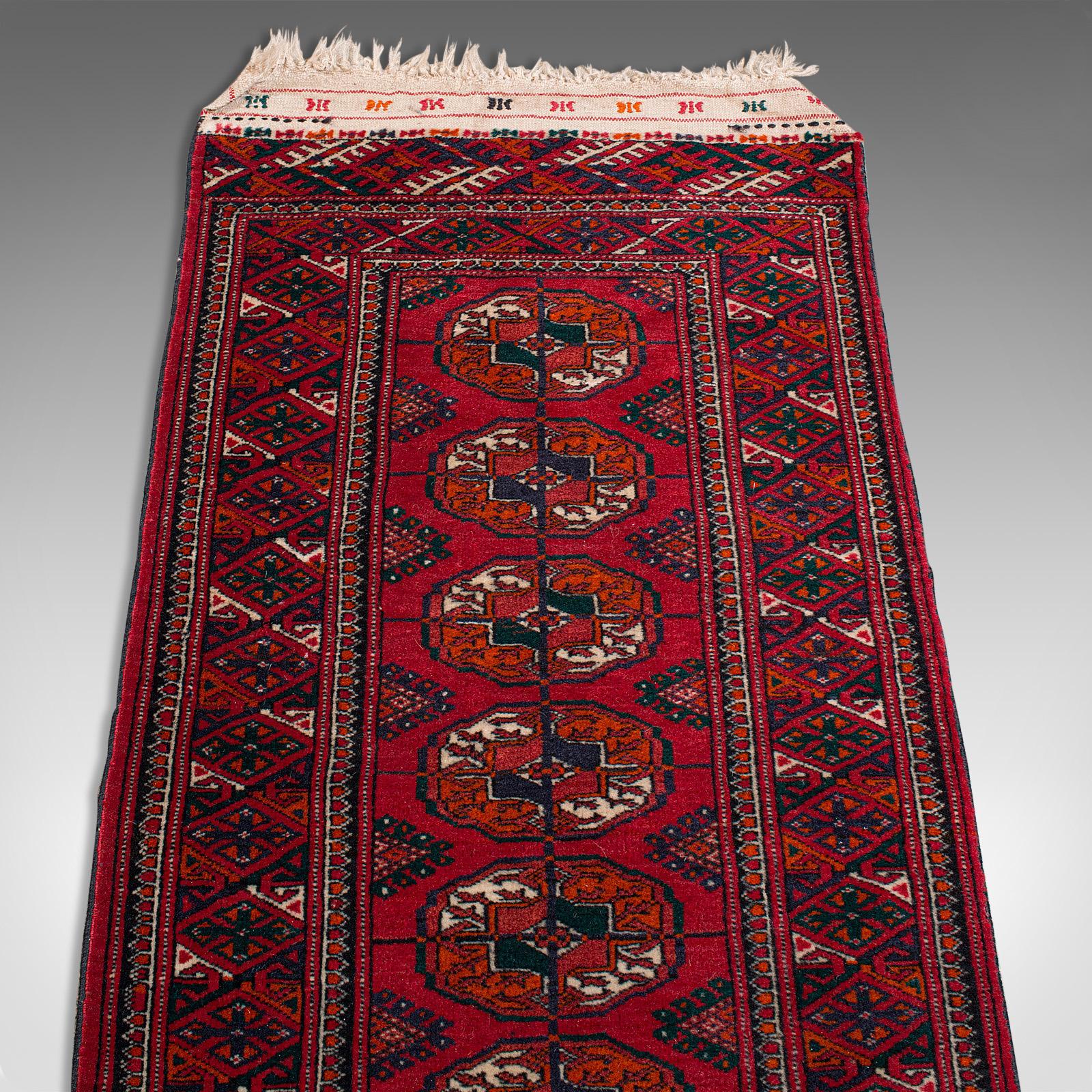 Antique Near Pair, Bokhara Rugs Turkoman Tekke Carpet, Wall Covering, circa 1910 For Sale 2