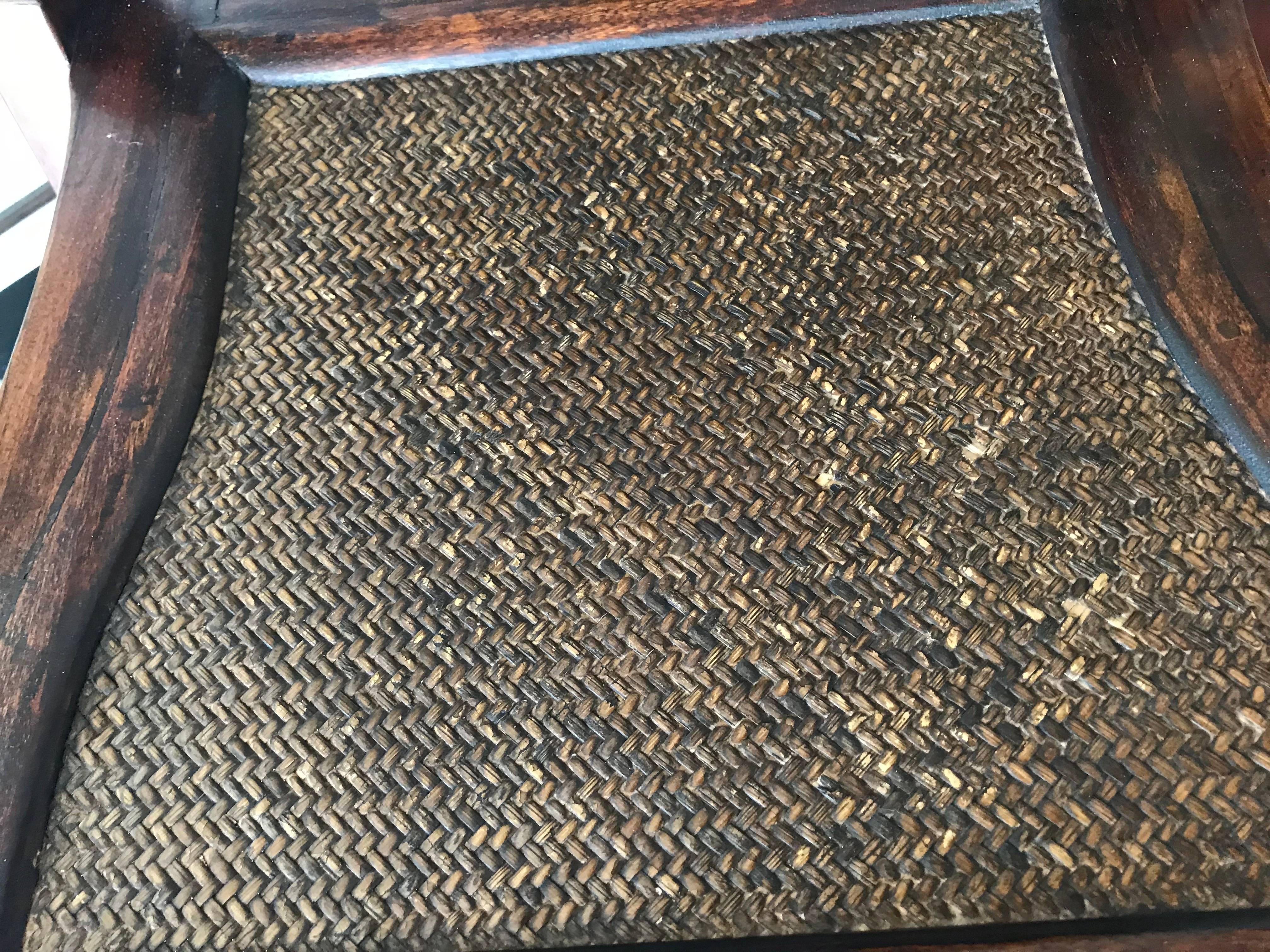 Antiquities Near Pair of Handcraft, Chinese Folding Traveller's Chairs W. Sangle en vente 2