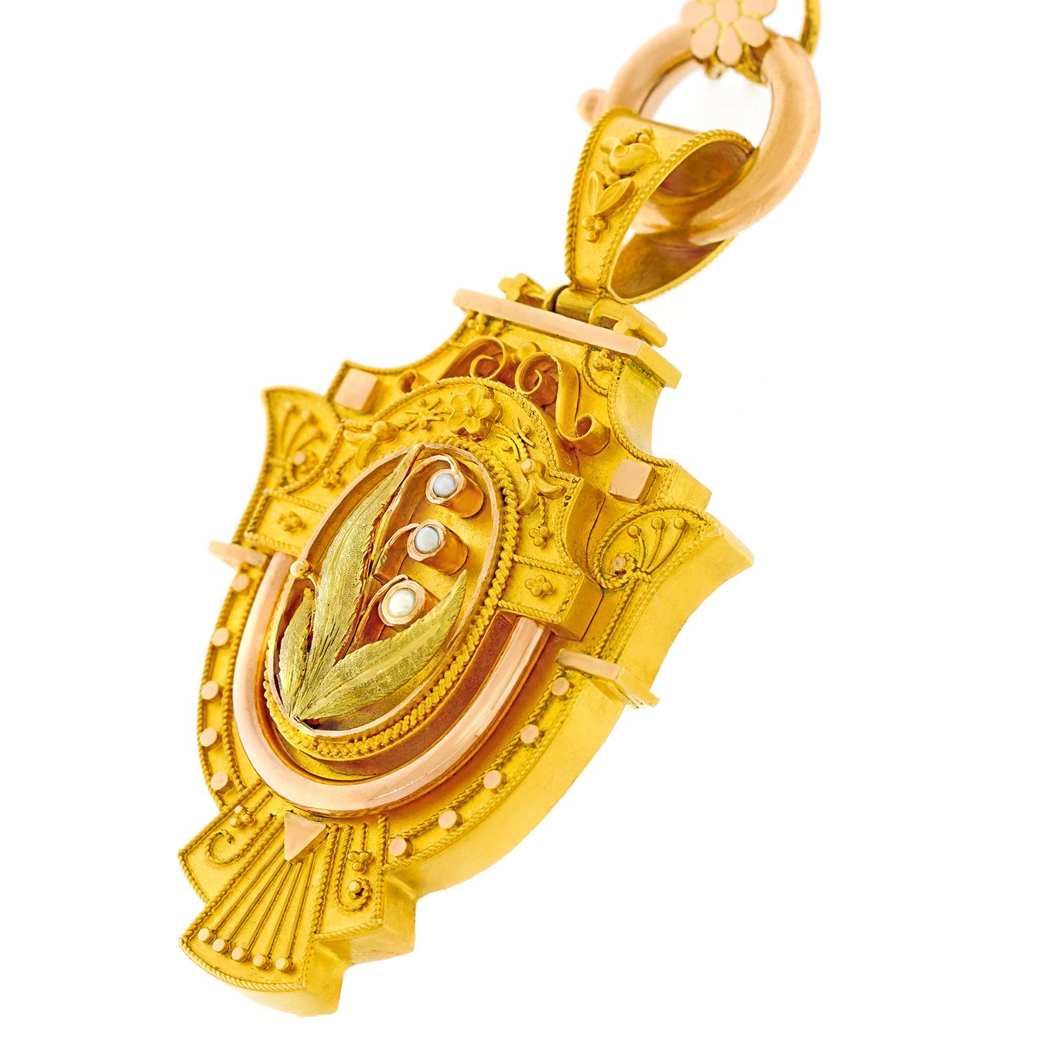 Collana antica, scatola originale del 1880 ca. in vendita 2