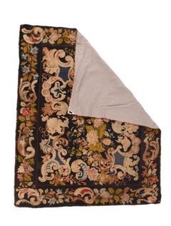 Antique Needle Point Rug 5'2'' x 6'4''