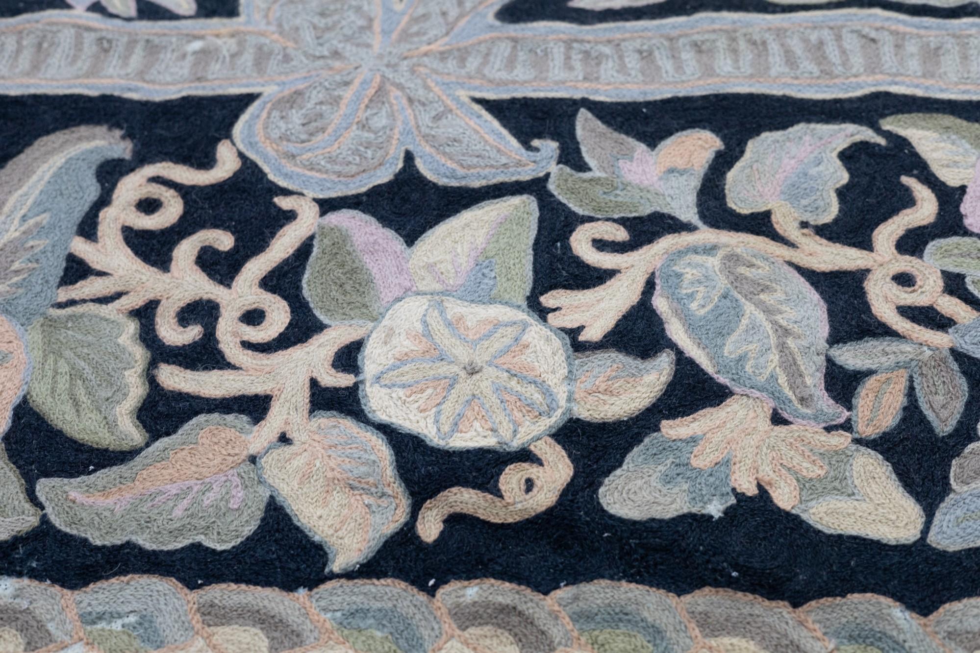Ukrainian Antique Needle Point Rug 6’0
