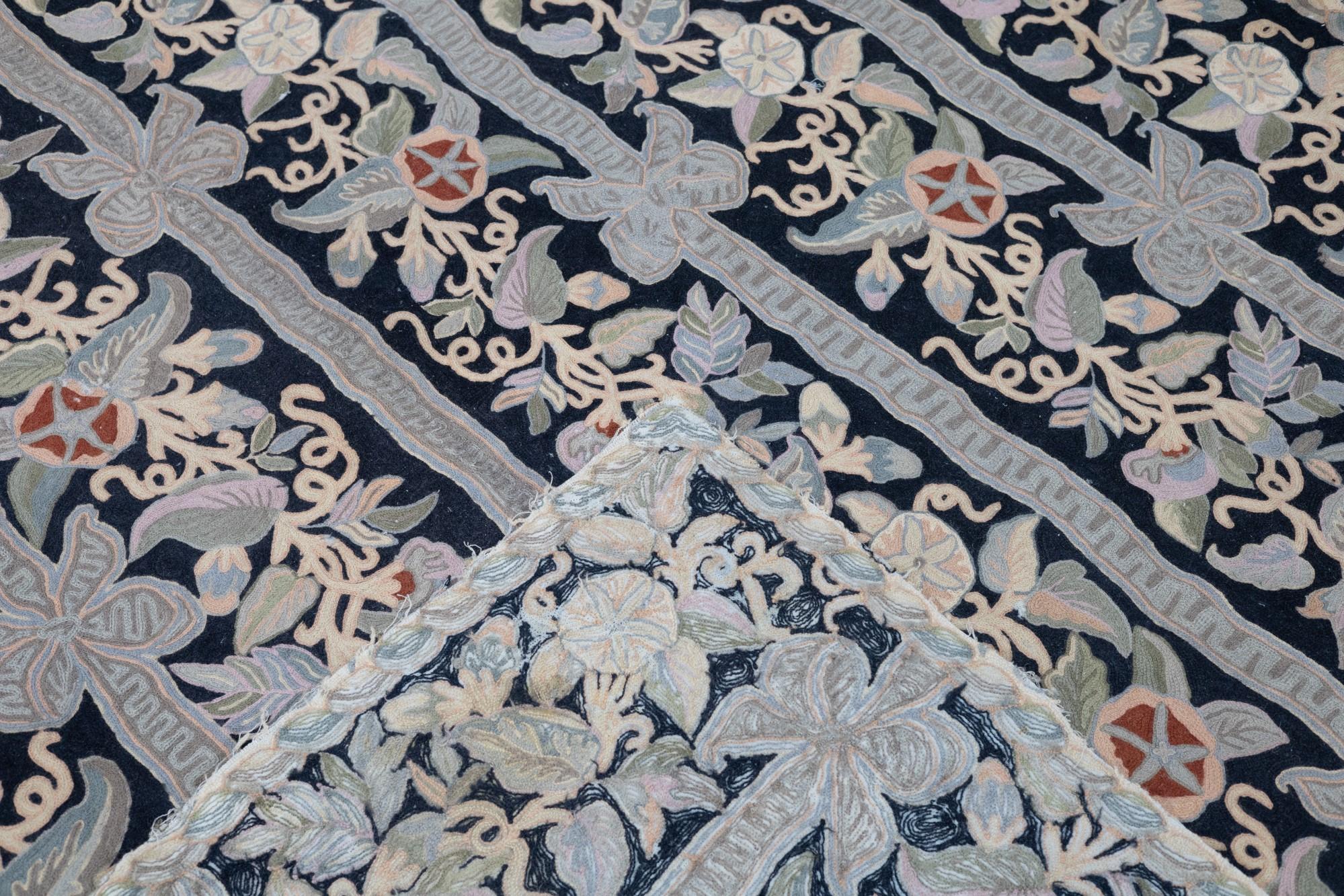 Wool Antique Needle Point Rug 6’0
