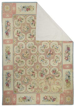 Antique Needle Point Rug 6'0" x 9'0"