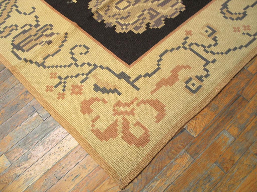 Antique needlepoint, measures: 9'6