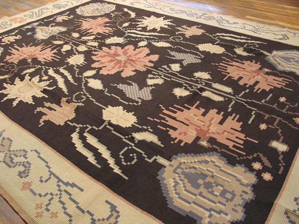 Portuguese Antique Needlepoint 9'6